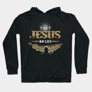 No Jesus No Life Christian Gift Hoodie